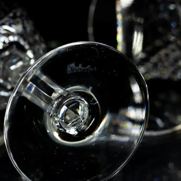 Waterford Crystal Alana Claret Wine Stem Glasses 5 7/8" ~ Set Of 4 - Picture 8 of 14